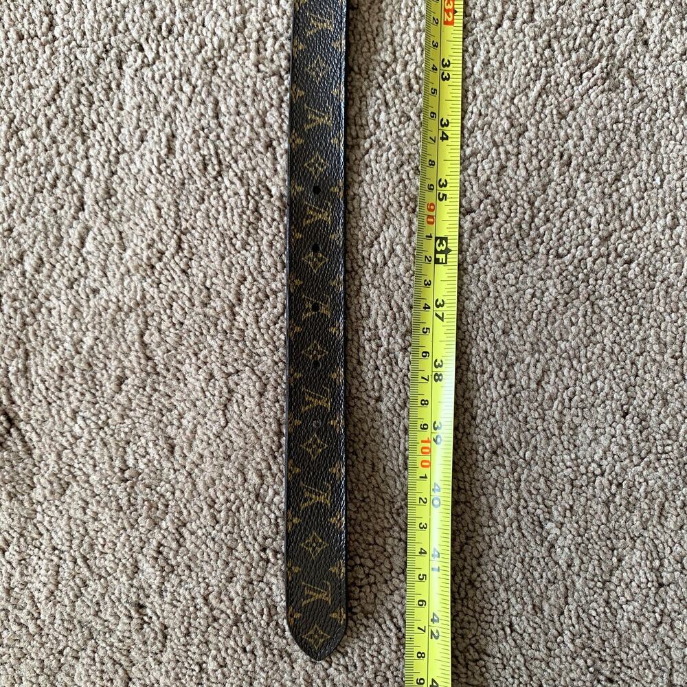 LV1046 Louis Vuitton unisex monogram belt size 95 cm 38 inch - Picture 3 of 4